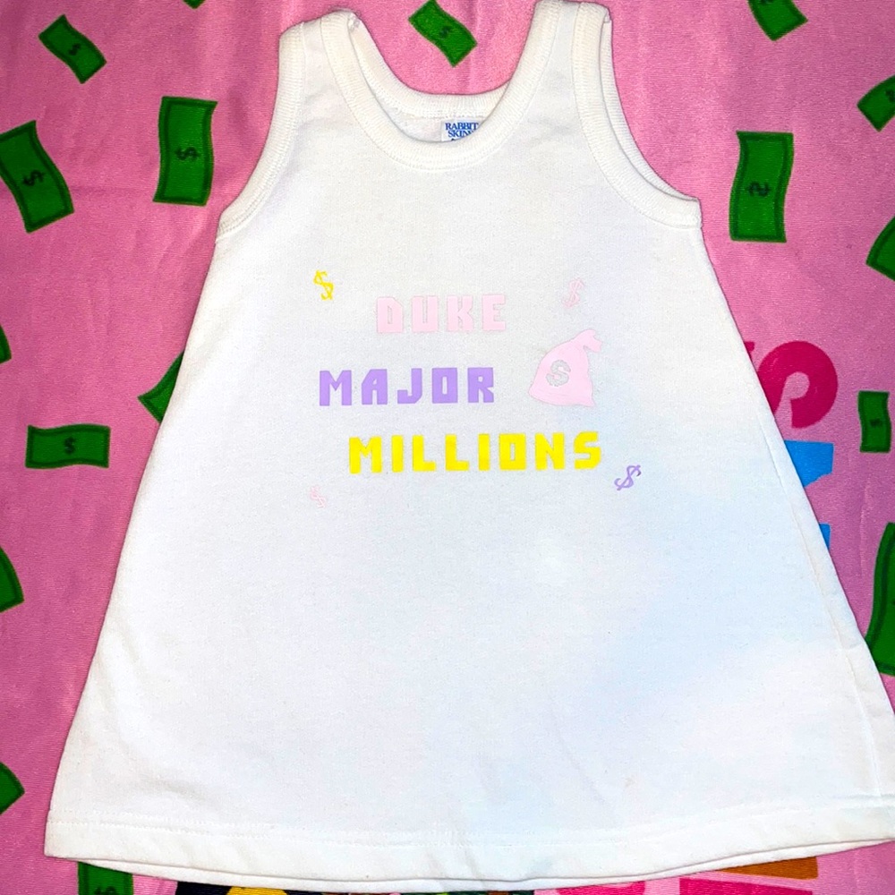 Duke major million toddler girl dress